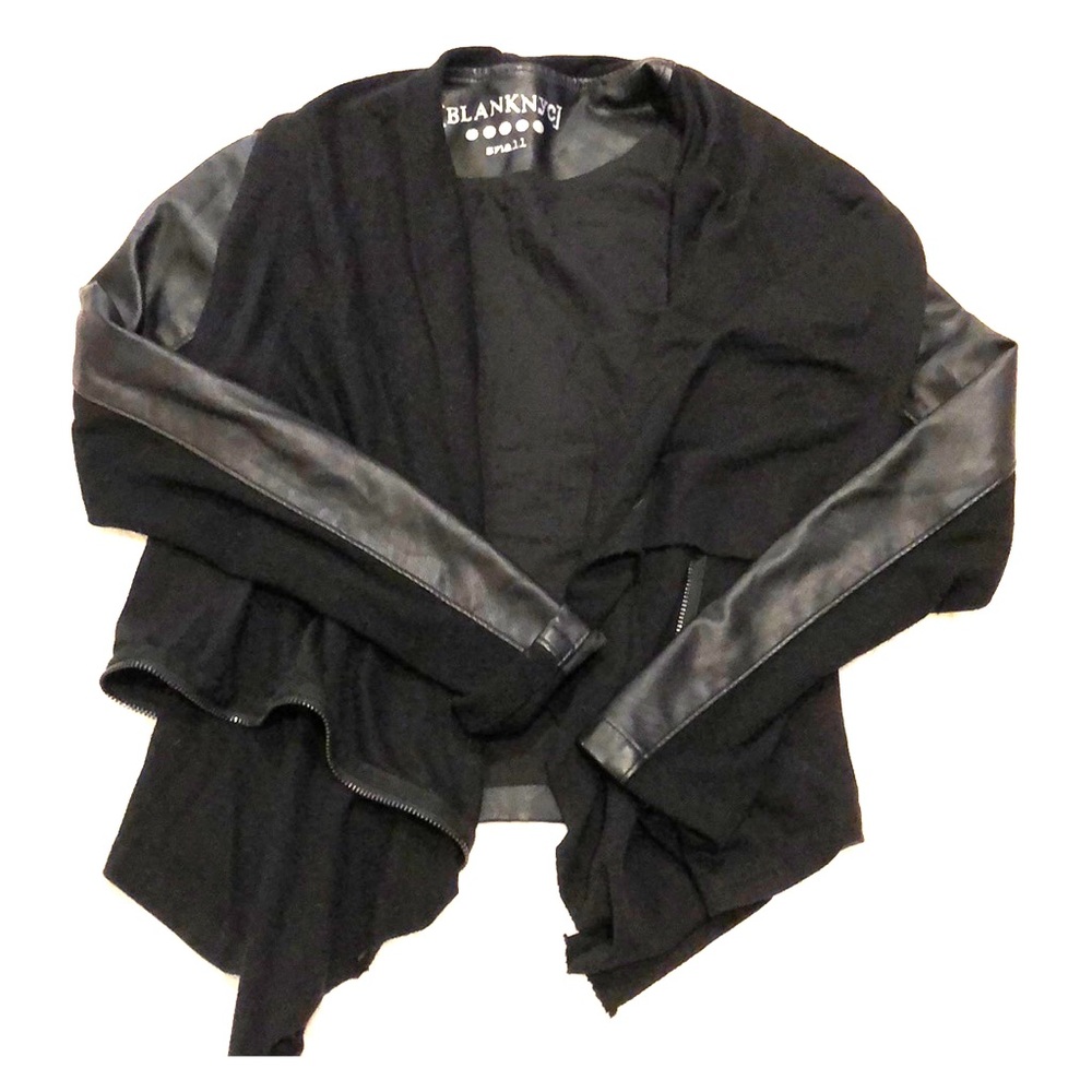 Layered Leather blazer